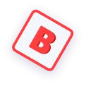 Кубик с буквой В
