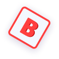 Кубик с буквой В